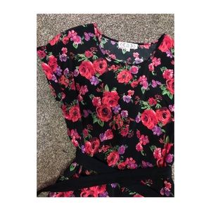 PacSun Pink Rose Floral Dress Never Worn! Small